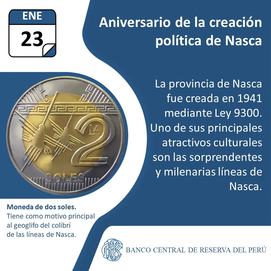 Moneda de Nasca - Perú